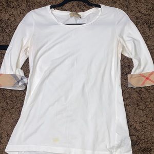 🔥Authentic Designer Burberry Mid Sleeve Shirt🔥sz Small